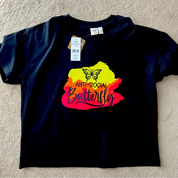 BN Black cotton hip length T shirt - Picture 2 of 3